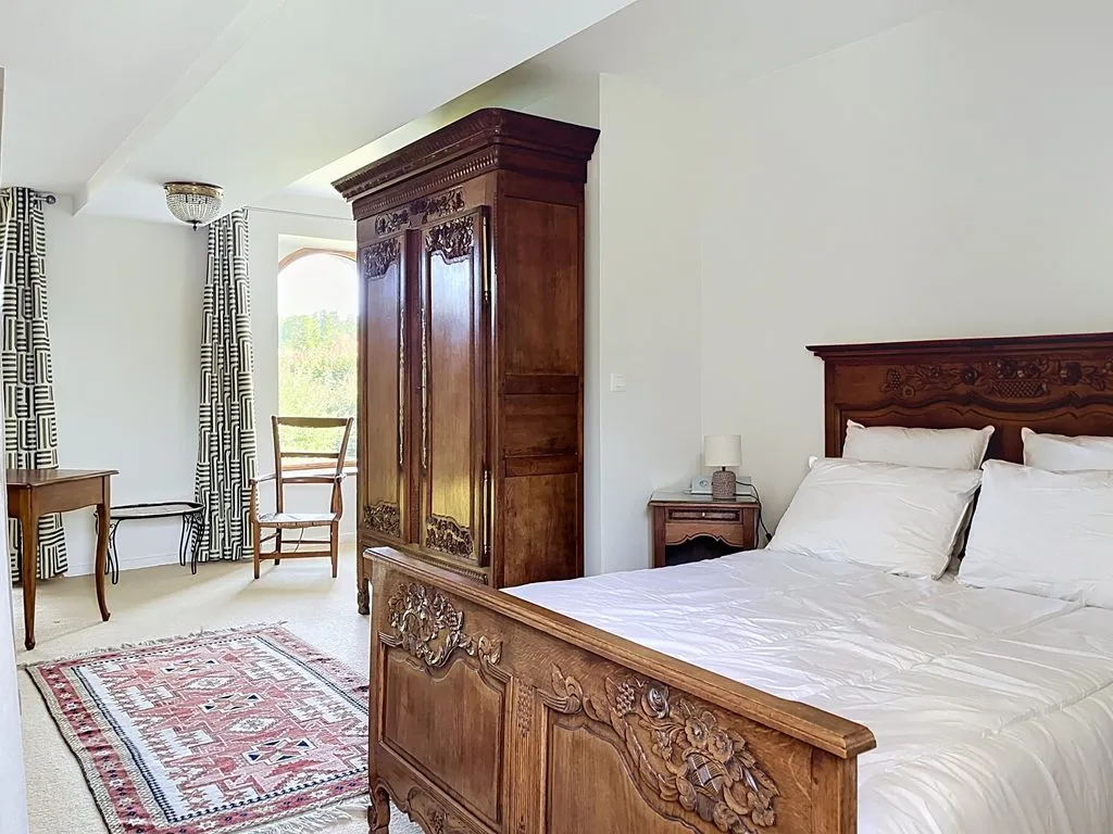 Espace nuit en mezzanine du gîte